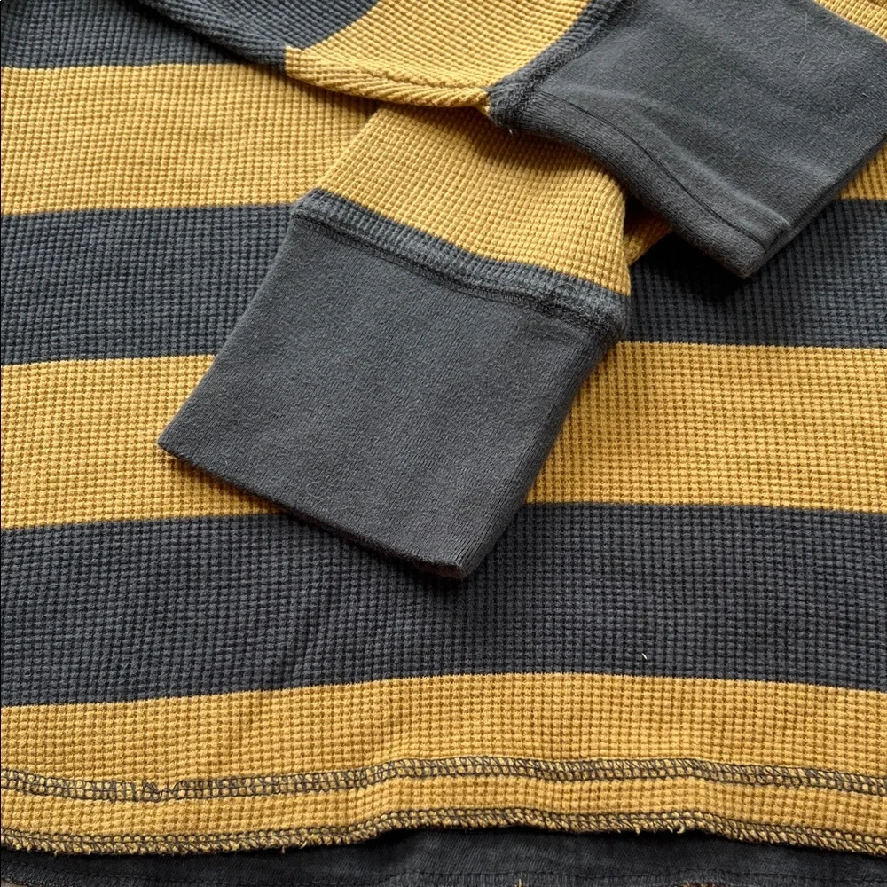 Mossimo Supply Co. Men's Striped Crewneck Sweater in Black and Gold - Picture 3 of 3